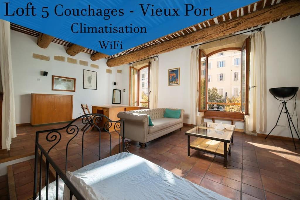 Air-Conditioned Loft In The Heart Of The Old Port Marseille Eksteriør billede